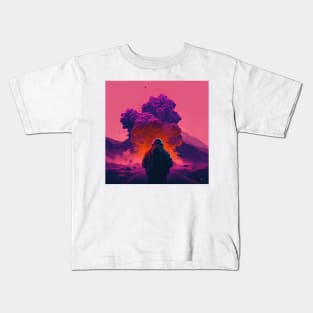 Synthwave apocalypse Kids T-Shirt